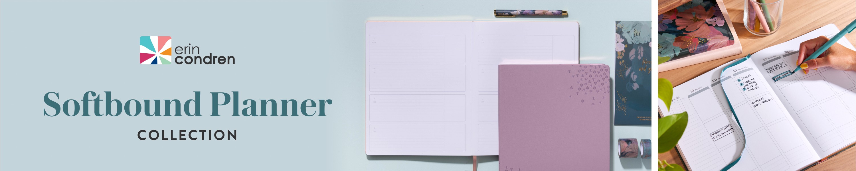 Erin Condren Softbound LifePlanner, Monthly and Weekly Layout, 7 x 9 Inches