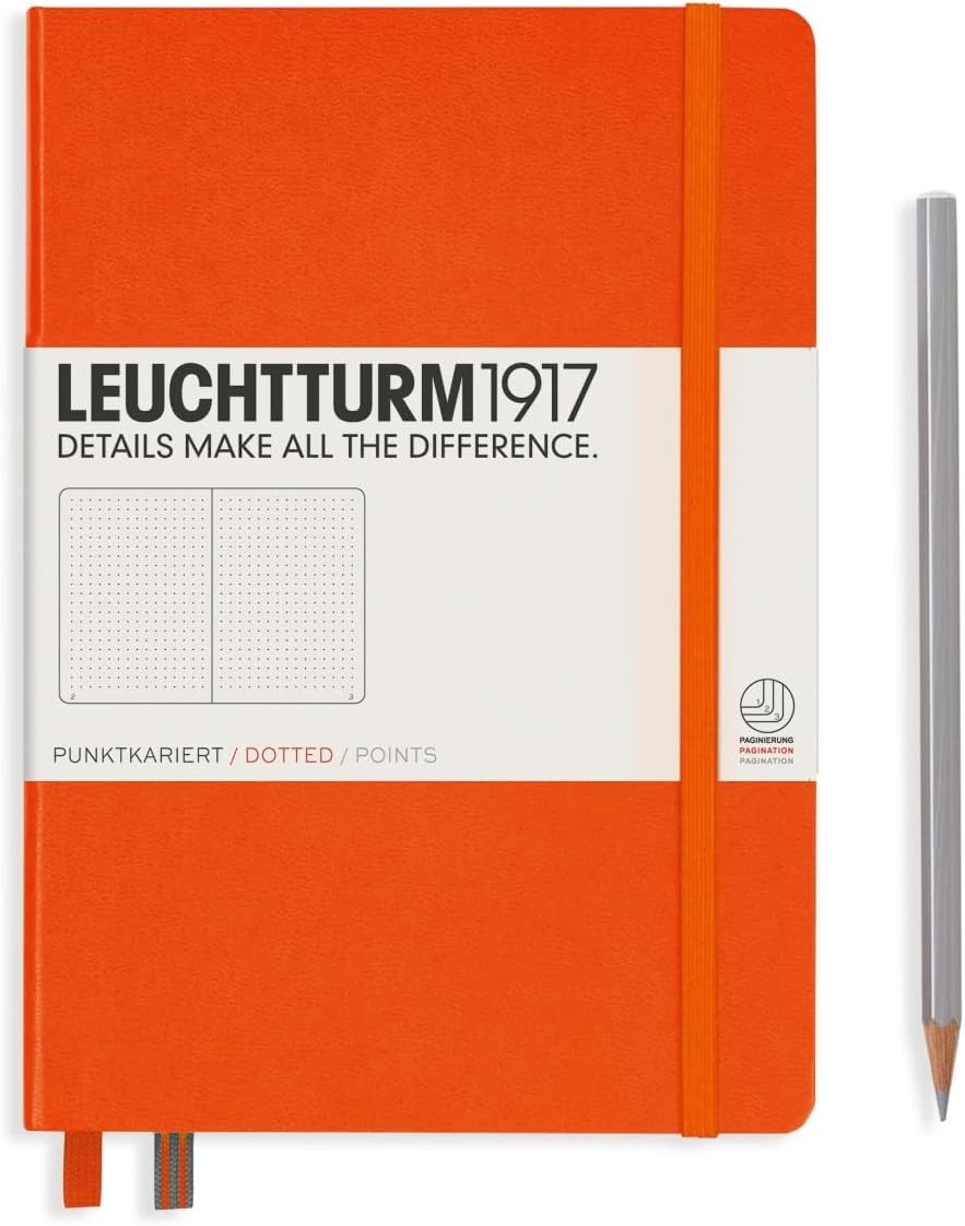 Leuchtturm1917 Hardcover Notebook A5, Dotted, 251 Numbered Pages