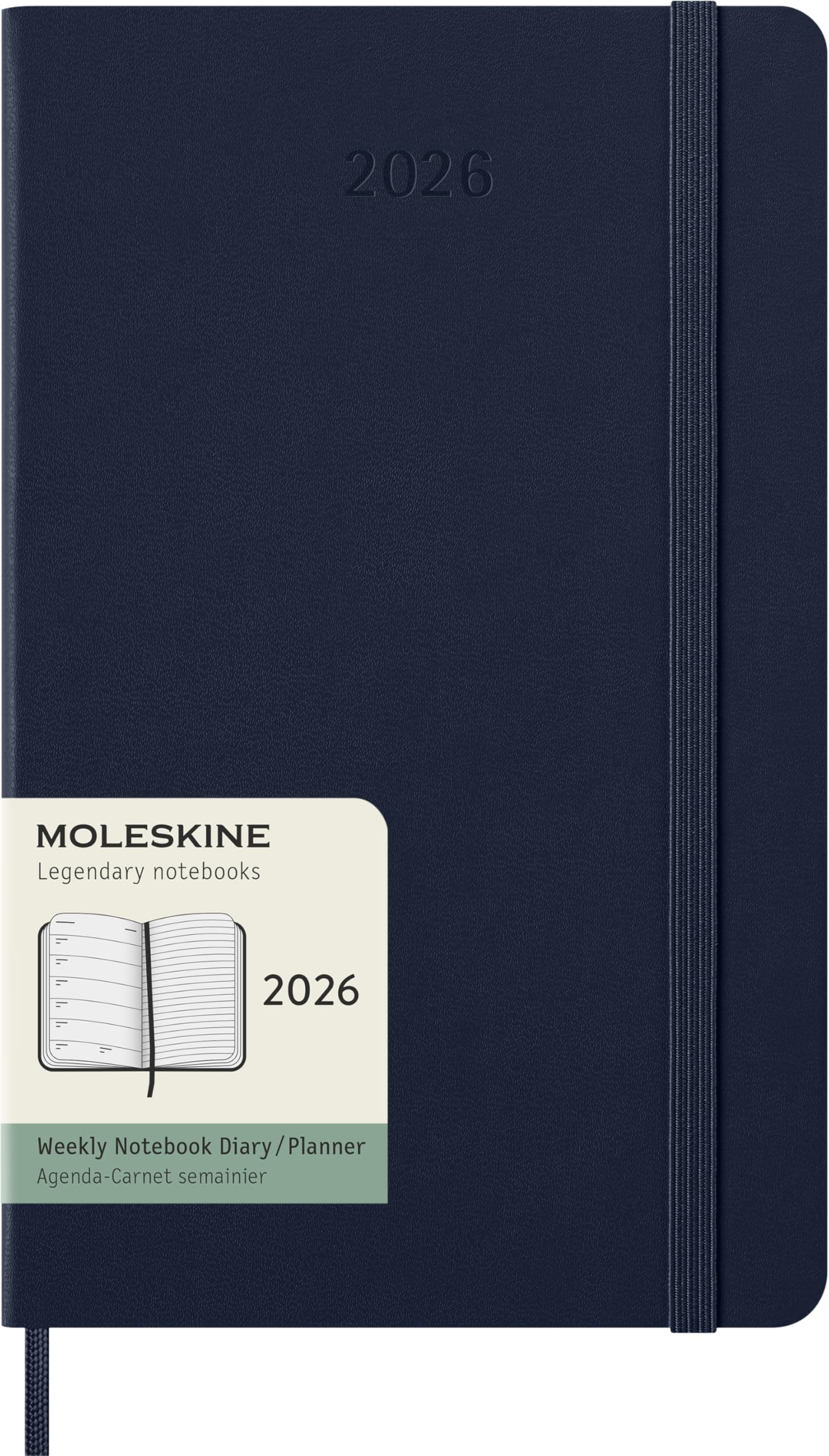Moleskine 12-Month Weekly Planner, Hard Cover, Large, Week-to-View