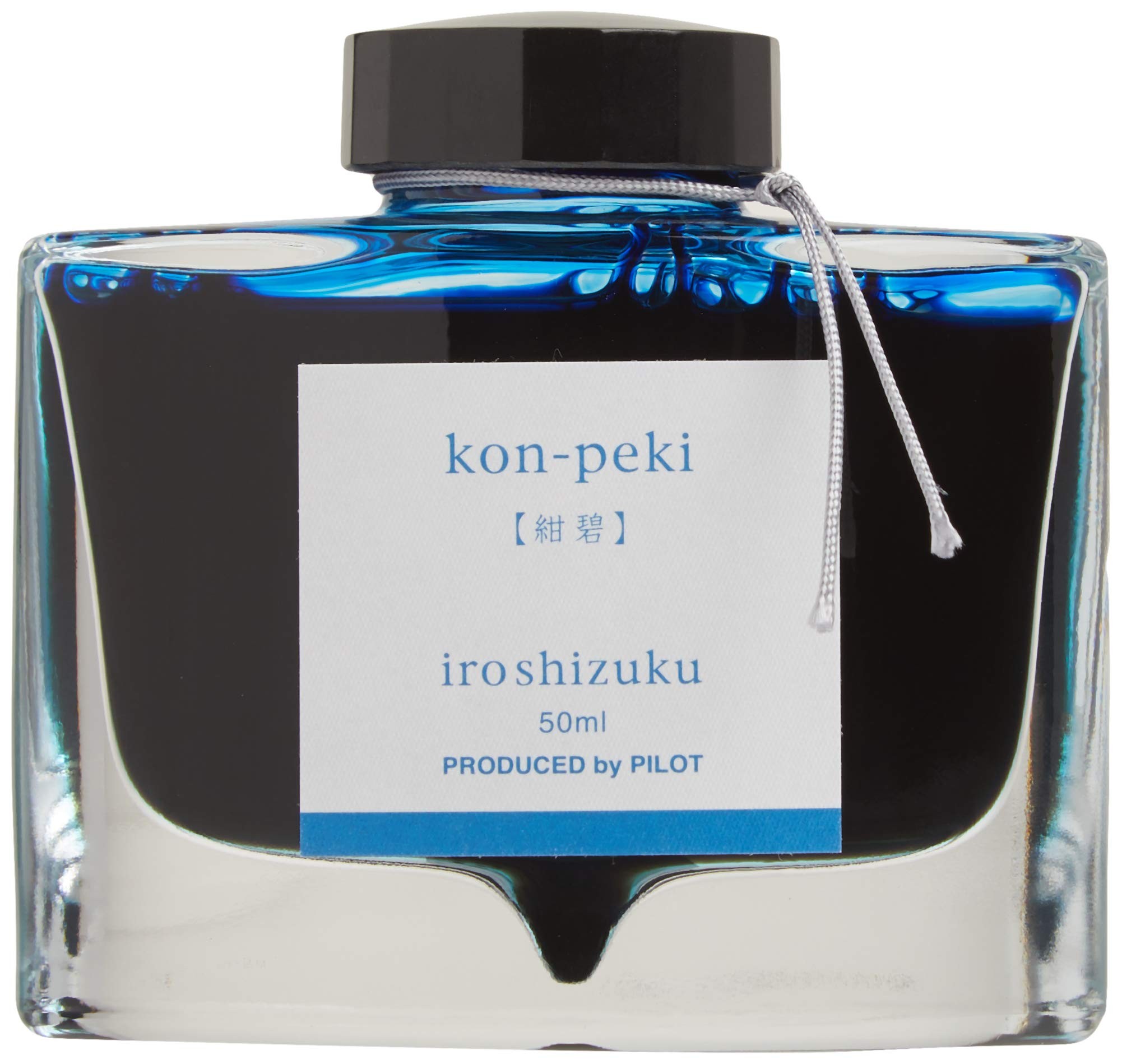 Pilot Iroshizuku Fountain Pen Ink, Kon-peki Blue, 50 ml Bottle