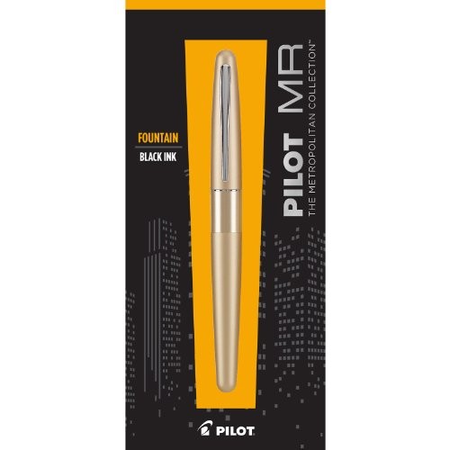 Pilot Metropolitan Fountain Pen, Medium Nib, Brass Body with Converter